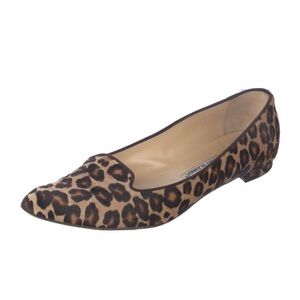 Manolo Blahnik Animal Print Loafers